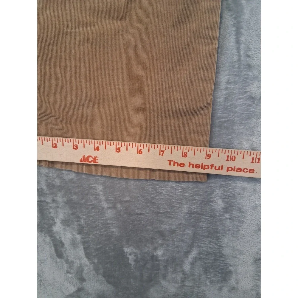 J Crew Womens‎ 33R 35x 31.5 Corduroy Tan Brown Casual Office Bootcut Pants